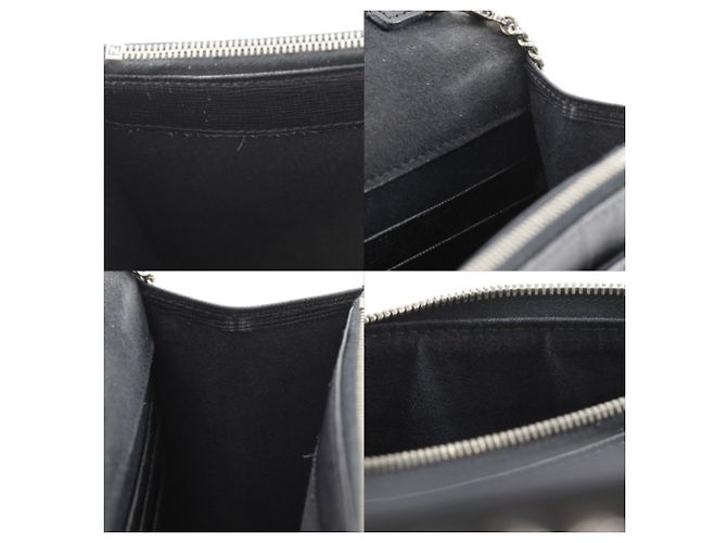 Borsa a tracolla in pelle nera Fendi Karl Lagerfeld Nero - vista 9