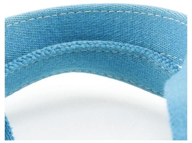 Hermès Hermes Bora PM Tote Bag in Hellblau und Weiß - Ansicht 17