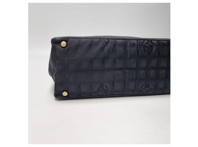 Chanel Große Travel Line Tote Bag Schwarz - Ansicht 16