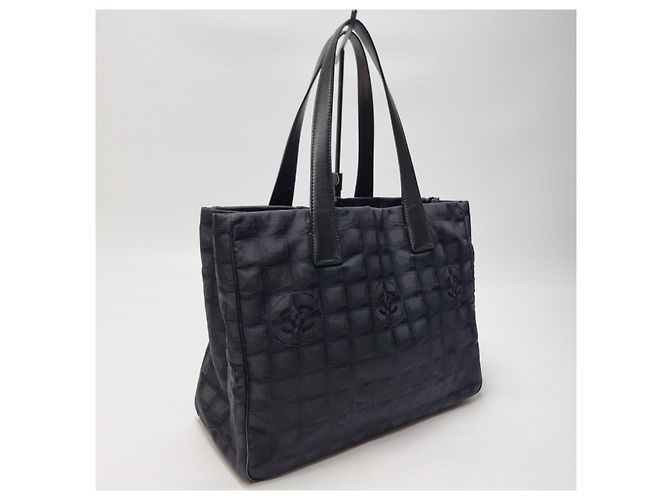 Chanel Große Travel Line Tote Bag Schwarz - Ansicht 5