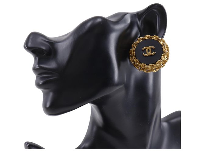 Orecchini a clip Chanel Vintage Nero - vista 2