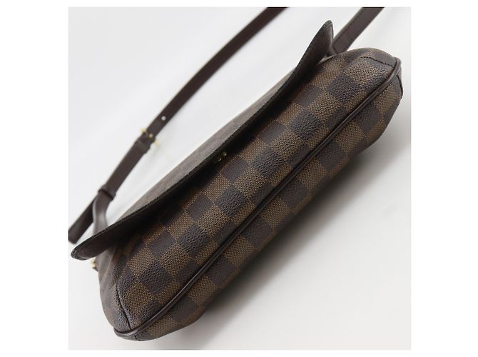 Borsa a tracolla Louis Vuitton Musette Tango Marrone Damier ebene - vista 12