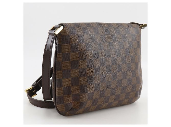 Borsa a tracolla Louis Vuitton Musette Tango Marrone Damier ebene - vista 3