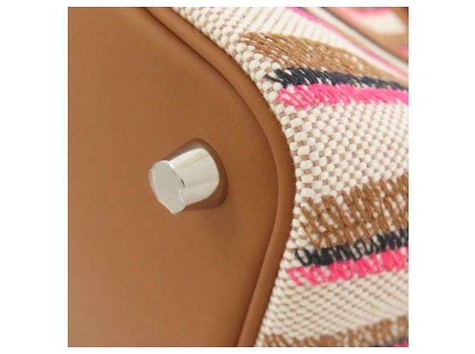 Hermès Borsa Hermes Picotin Lock PM in Ecru e Fauve Rosso D'oro Crudo - vista 13