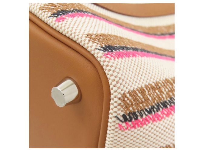 Hermès Borsa Hermes Picotin Lock PM in Ecru e Fauve Rosso D'oro Crudo - vista 15