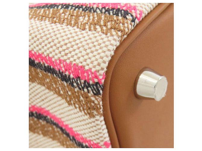 Hermès Borsa Hermes Picotin Lock PM in Ecru e Fauve Rosso D'oro Crudo - vista 16