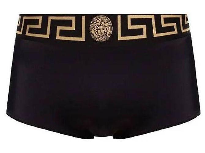Versace Greca Border Swim Trunk Black - view 4