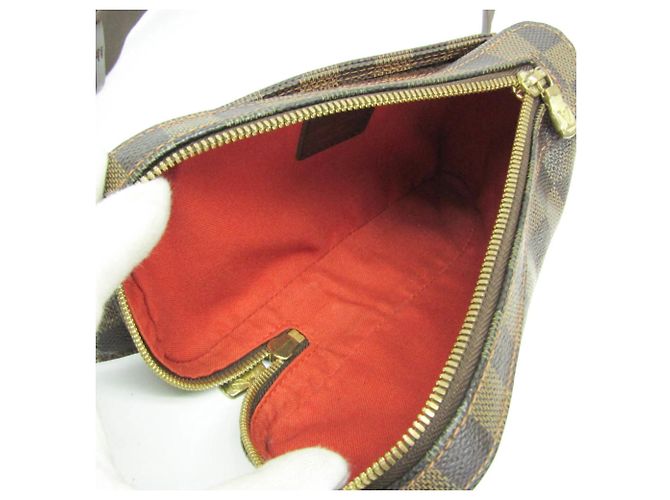 Marsupio Louis Vuitton Geronimos Damier Marrone - vista 3