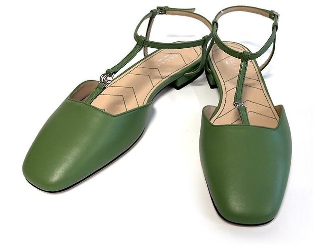 Gucci Flache Lederschuhe Mehrfarben - Ansicht 14