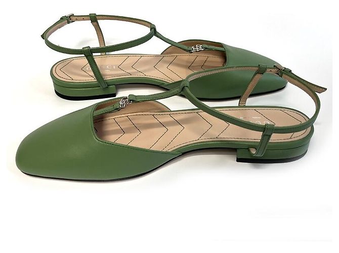 Gucci Flache Lederschuhe Mehrfarben - Ansicht 15