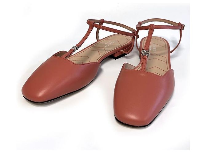 Gucci Flache Lederschuhe Mehrfarben - Ansicht 3