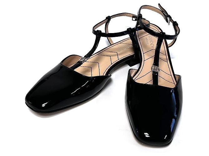 Gucci Ballerine in pelle nere Arancione - vista 2