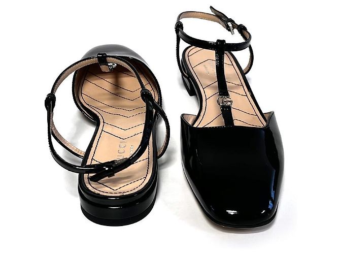 Gucci Ballerine in pelle nere Arancione - vista 3