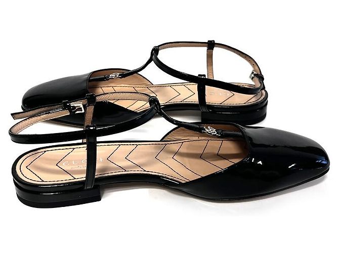 Gucci Ballerine in pelle nere Arancione - vista 5