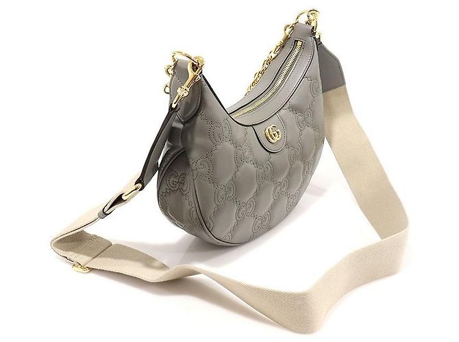 Gucci Hobo GG Matelassé Double Small Chain Grau Braun - Ansicht 3