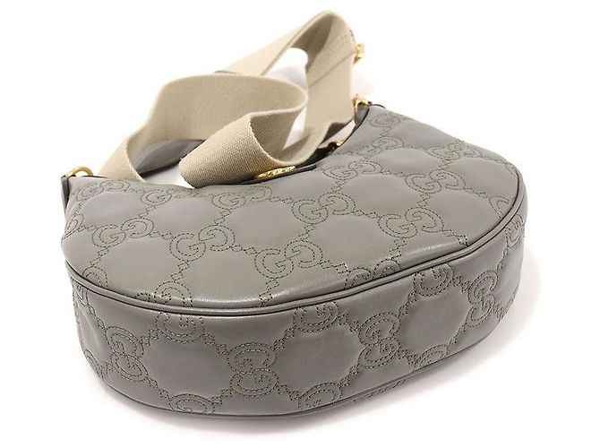Gucci Hobo GG Matelassé Double Small Chain Grau Braun - Ansicht 5