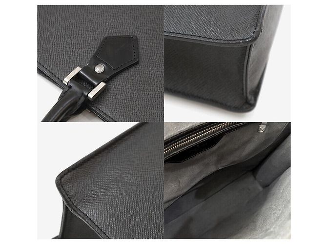 Louis Vuitton Borsa Tote Taiga Sac Plat GM Saxophone Nero - vista 7