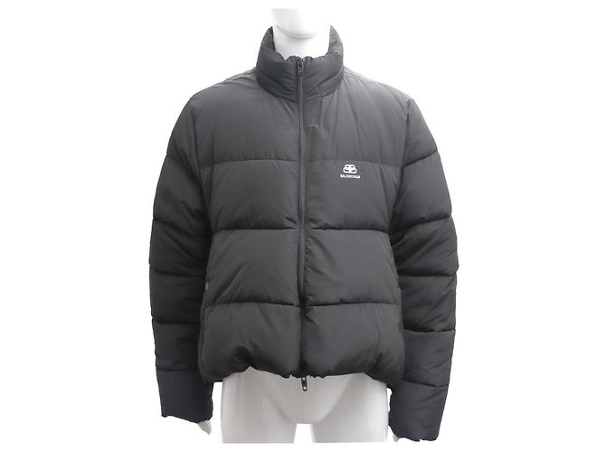 Balenciaga C-Shape Puffer Jacket Black - view 11