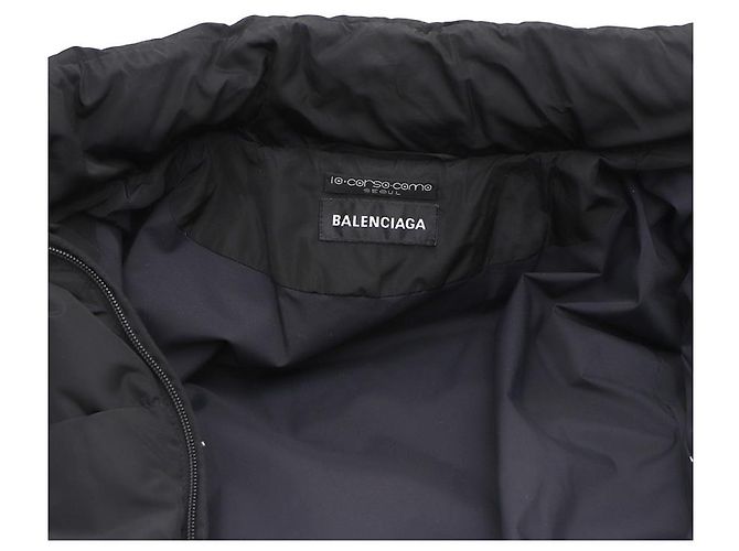 Balenciaga C-Shape Puffer Jacket Black - view 19