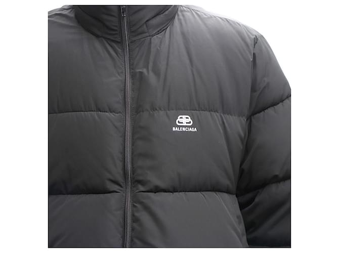Balenciaga C-Shape Puffer Jacket Black - view 3