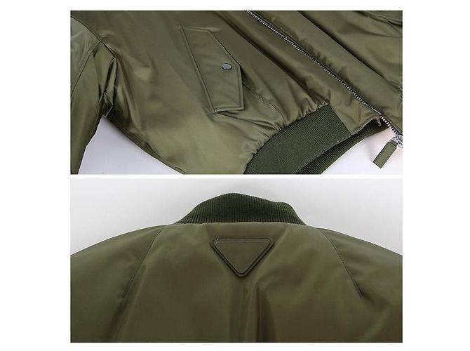 Prada Recycled Nylon Crop Down Jacket - view 6