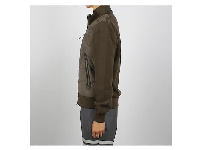 Tom Ford Suede Down Jacket Green - view 10