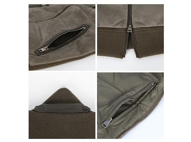 Tom Ford Suede Down Vest Green - view 6