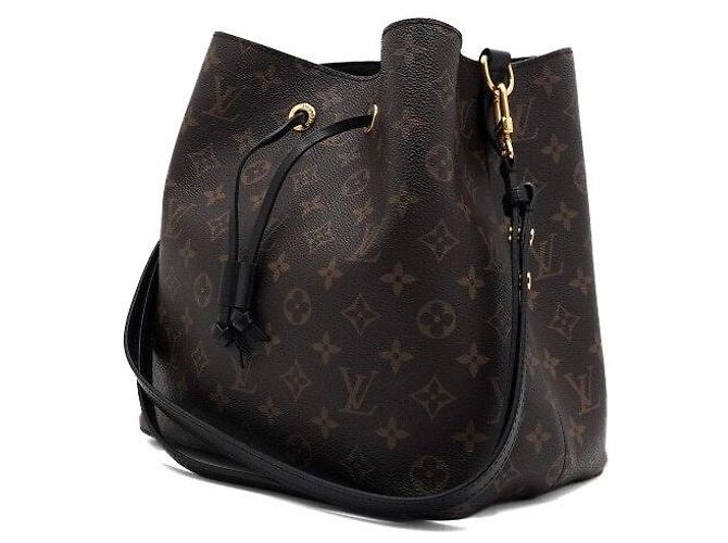 Louis Vuitton Borsa a tracolla a secchiello NéoNoé MM Monogram Black - vista 2