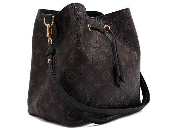 Louis Vuitton Borsa a tracolla a secchiello NéoNoé MM Monogram Black - vista 3