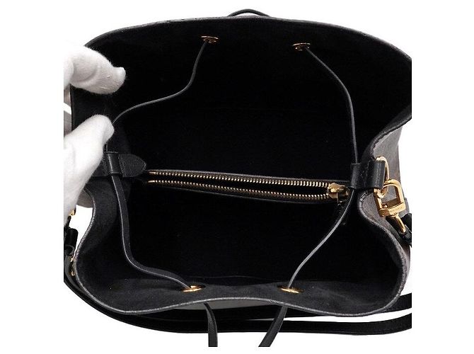 Louis Vuitton Borsa a tracolla a secchiello NéoNoé MM Monogram Black - vista 5