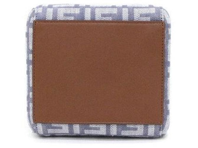 Fendi Mini borsa a secchiello FF Logo Origami Borsa a tracolla Blu - vista 8