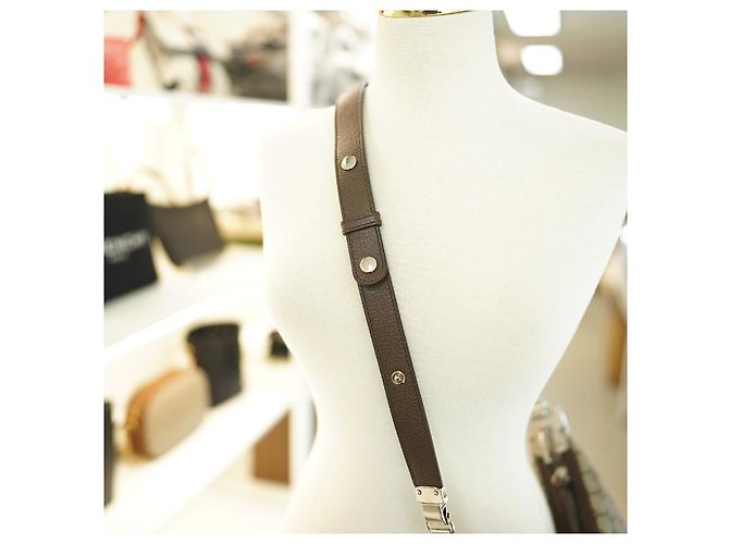 Gucci Borsa a Spalla Medium in Tela Beige Marrone - vista 22