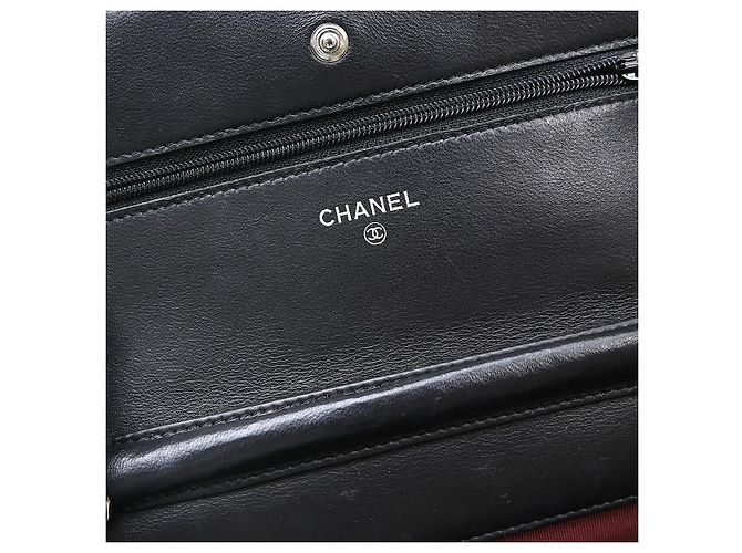 Chanel Wallet on Chain gestepptes Lammleder Small Schwarz - Ansicht 4