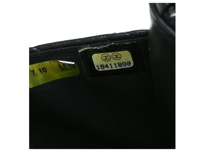 Chanel Wallet on Chain gestepptes Lammleder Small Schwarz - Ansicht 5