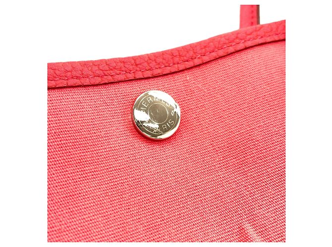 Hermès Borsa Hermes Garden Party TPM Silver Rosa - vista 12