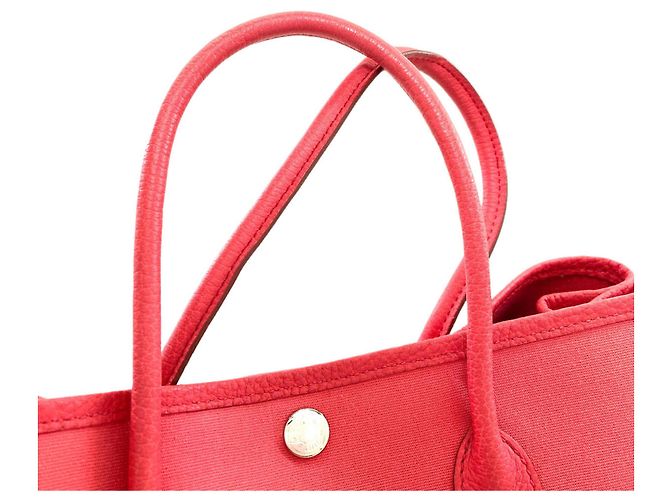 Hermès Borsa Hermes Garden Party TPM Silver Rosa - vista 19