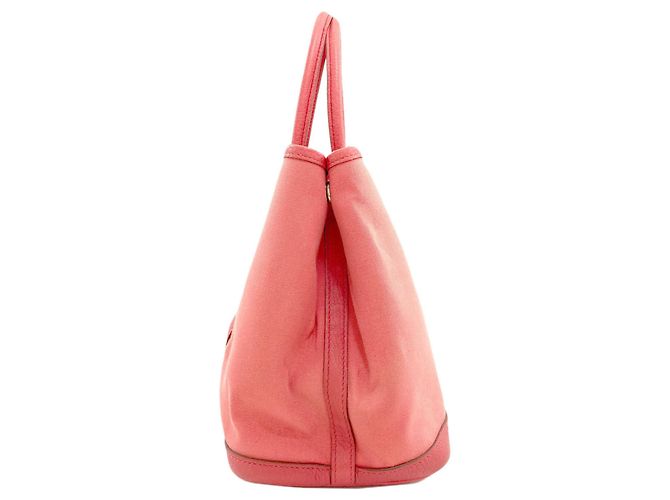 Hermès Borsa Hermes Garden Party TPM Silver Rosa - vista 3