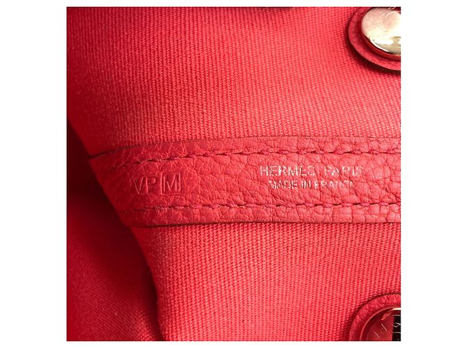 Hermès Borsa Hermes Garden Party TPM Silver Rosa - vista 6