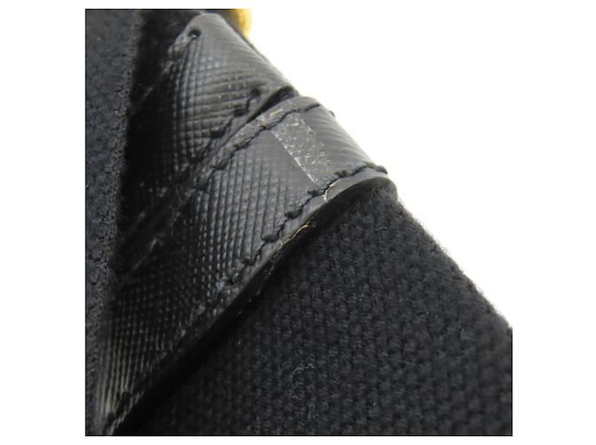 2-Way Handtasche Prada Canapa Schwarz - Ansicht 16