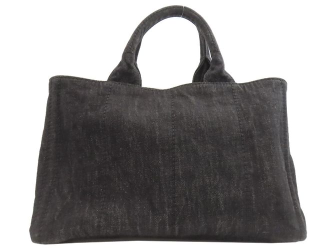2-Way Handtasche Prada Canapa Schwarz - Ansicht 2