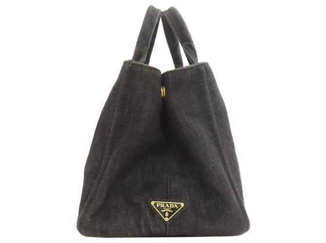 2-Way Handtasche Prada Canapa Schwarz - Ansicht 3