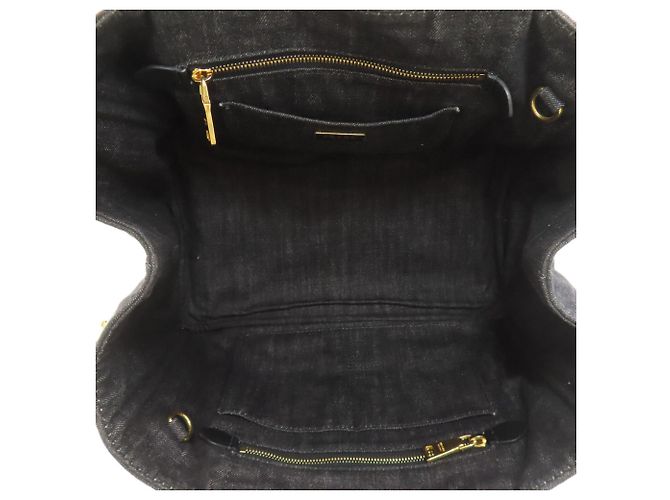 2-Way Handtasche Prada Canapa Schwarz - Ansicht 5