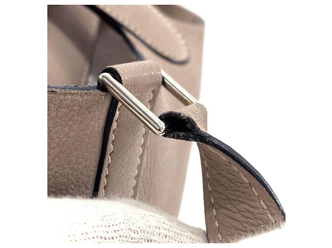 Hermès Borsa Hermes Picotin PM in Gris Tourterelle Grigio - vista 14