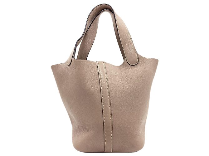 Hermès Borsa Hermes Picotin PM in Gris Tourterelle Grigio - vista 2