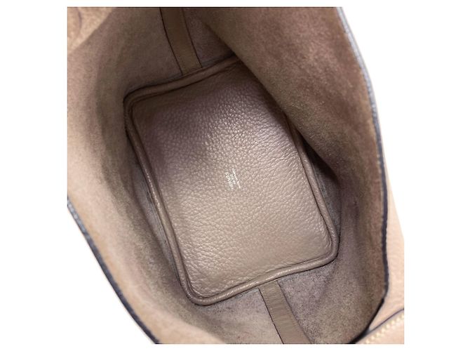 Hermès Borsa Hermes Picotin PM in Gris Tourterelle Grigio - vista 5