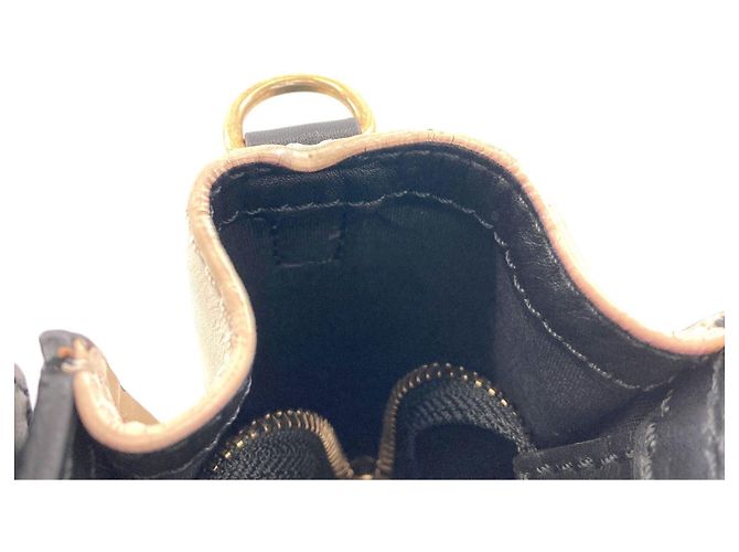 Céline Borsa 2-Way Celine Luggage Nano Nero Beige Cachi - vista 10