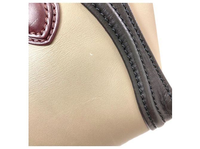 Céline Borsa 2-Way Celine Luggage Nano Nero Beige Cachi - vista 16