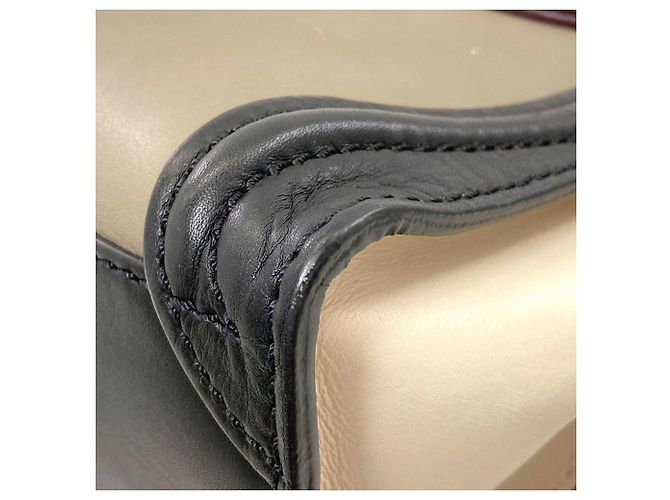Céline Borsa 2-Way Celine Luggage Nano Nero Beige Cachi - vista 27
