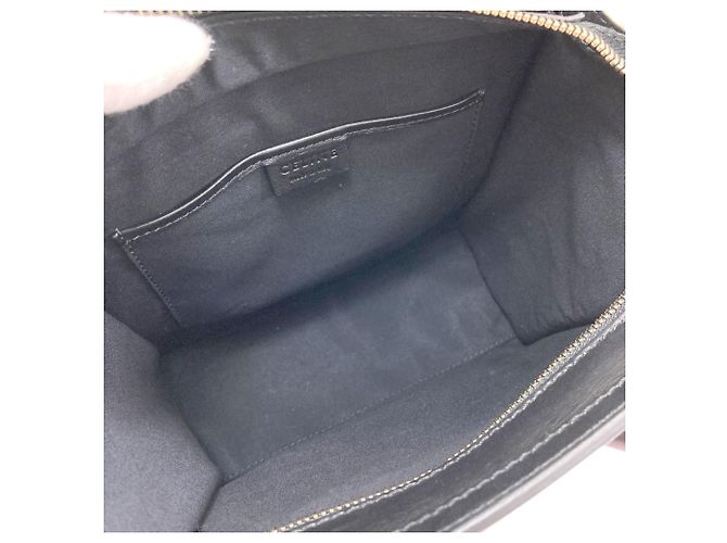 Céline Borsa 2-Way Celine Luggage Nano Nero Beige Cachi - vista 5