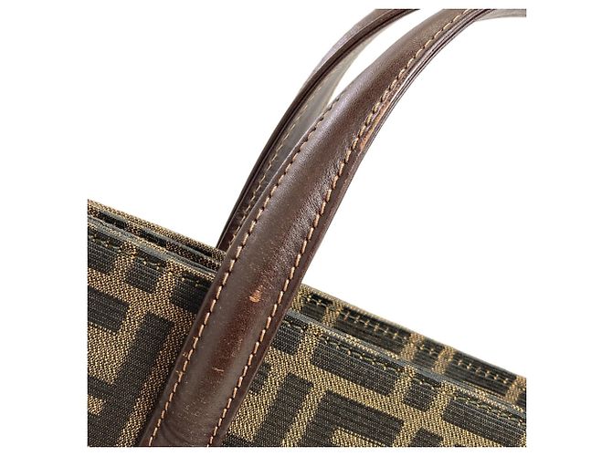 Borsa a 2 vie Fendi Zucca Pattern Marrone - vista 16